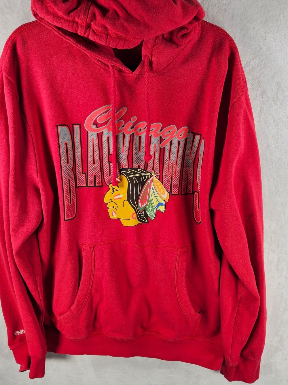 Mitchell & Ness Chicago Blackhawks Hoodie Red Men's Size XL
